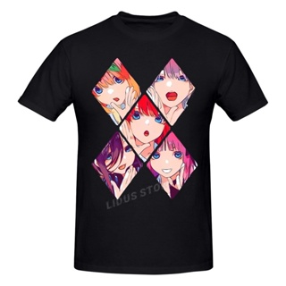 ถูกที Anime The Quintessential Quintuplets 5 Toubun No Hanayome Nakano Sisters T shirt Harajuku Clothing T-shirt Cotton