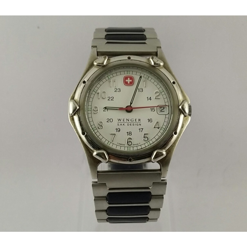 WENGER MEN'S S.A.K. DESIGN SWISS WHITE DIAL (มือสอง)