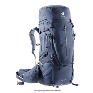 เป้ deuter รุ่น Aircontact X 60+15 โลโก้ใหม่ ปี 2023 สีน้ำเงินเข้ม Ink