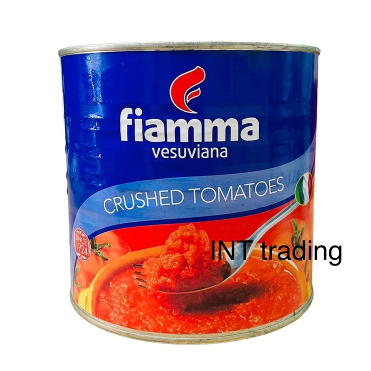 มะเขือเทศบดหยาบ Fiamma Crushed Tomatoes 2.5 kg.