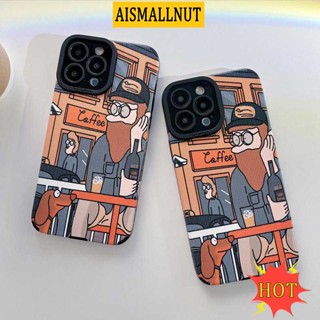 เคสโทรศัพท์มือถือ กันฝุ่น กันกระแทก ลาย The Old Man and Dog สําหรับ IPhone 14 13 11 12 Pro Max 7 8 Plus X XR XSMAX