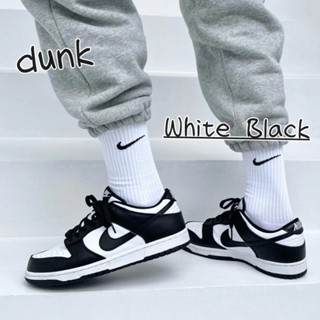 (authentic)100%  NIKE Dunk Low White Black (Panda)