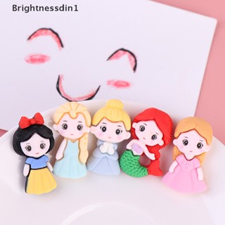 [Brightnessdin1] จี้เรซิ่น รูปเจ้าหญิงนางเงือกน่ารัก DIY อุปกรณ์เสริมบูติก 10 ชิ้น