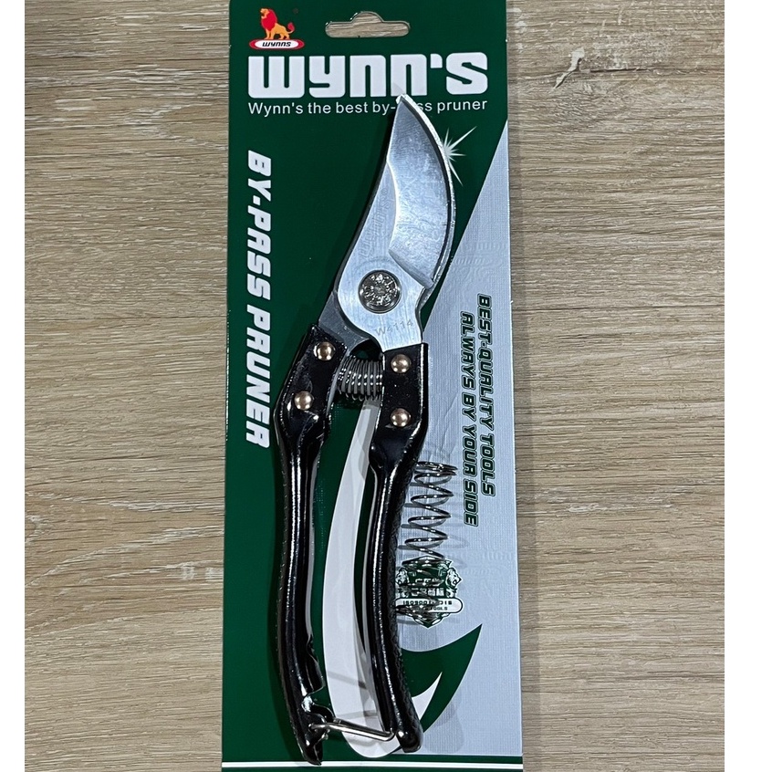 Wynn's กรรไกรตัดกิ่งไม้ 8นิ้ว เหล็กทั้งชิ้น แถมสปริง คีมตัดกิ่งไม้ กรรไกรตัดแต่งกิ่ง กรรไกรตัดกิ่ง รุ่น W4114
