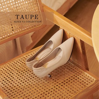 รองเท้า Finest Shoes : Alice Heels V.2 - Taupe