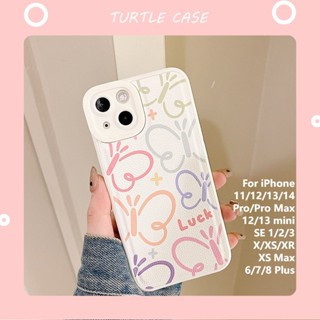 [พร้อมส่ง] เคสป้องกันโทรศัพท์มือถือหนัง ลายผีเสื้อ สําหรับ Apple iPhone 14 13 12 11 PROMAX XS XR XSMAX SE2020 6 7 8PLUS MINI