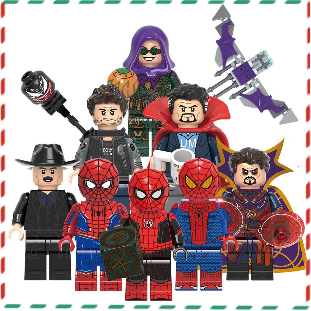 ของเล่นตัวต่อ รูป Star Wars Minecraft Marvel Spiderman เสริมการเรียนรู้ สําหรับเด็ก