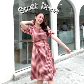 🍋 Scott Dress 🍋 เดรสกึ่งยาวกึ่งสั้น ลายสก๊อตน่ารักปุ๊กปิ๊ก