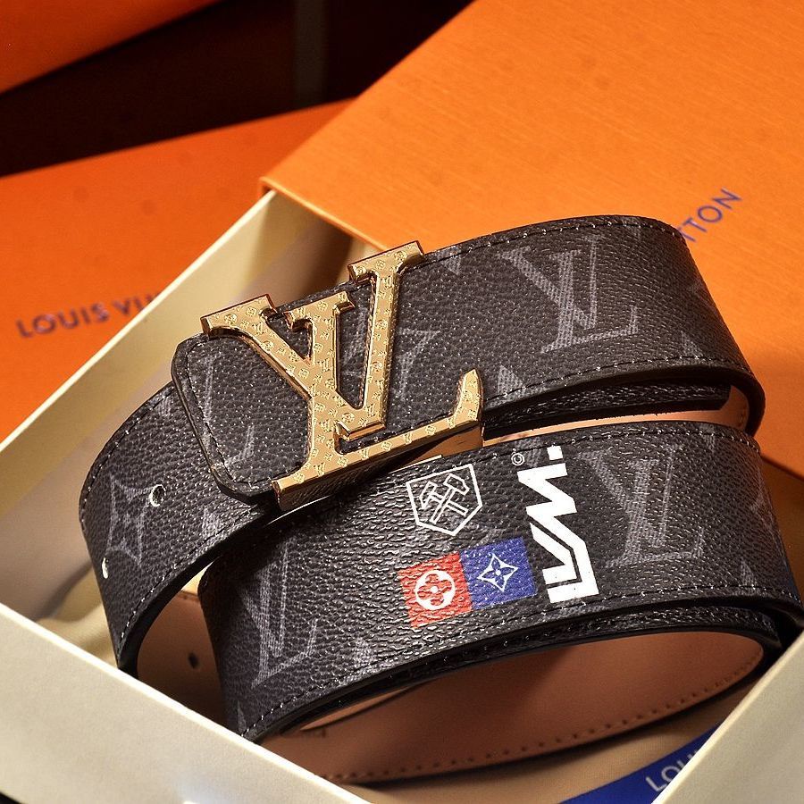 กางเกงขายาวลําลอง หนังวัวแท้ แบบนิ่ม แต่งหัวเข็มขัด ลายหมากรุก LV สไตล์คลาสสิก สําหรับผู้ชาย NKXE