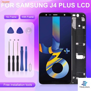 หน้าจอสัมผัสดิจิทัล Lcd J610 พร้อมกรอบ สําหรับ Samsung Galaxy J4 Plus J415 J410