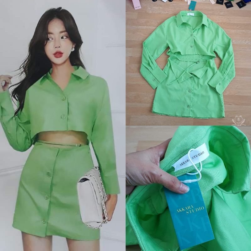 Newเดรสแขนยาวงานป้ายAKKARA