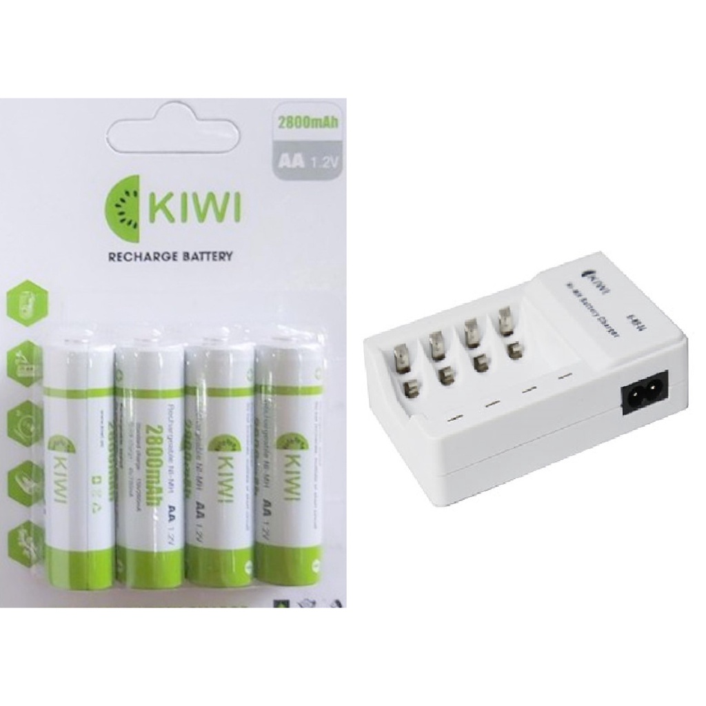 Kiwi AA 2800mAh Charge Battery Combo 4 ชิ้น - สินค้าของแท้