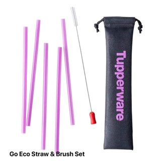 หลอดและแปรง Tupperware รุ่น Go Eco Straw &amp; Brush Set