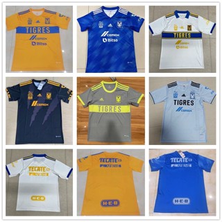 เสื้อกีฬาแขนสั้น ลายทีมชาติฟุตบอล Tigres UANL 2022 ชุดเหย้า 2023 ชุดเหย้า ไซซ์ S-4XL พร้อมส่ง