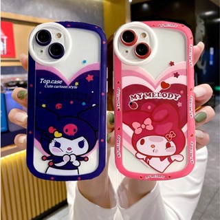 เคสโทรศัพท์มือถือแบบนิ่ม ลายการ์ตูนคุโรมิน่ารัก สําหรับ iPhone 15 14 13 12 11 Pro Max X XR Xs Max 8 7 6 6s Plus SE 2020