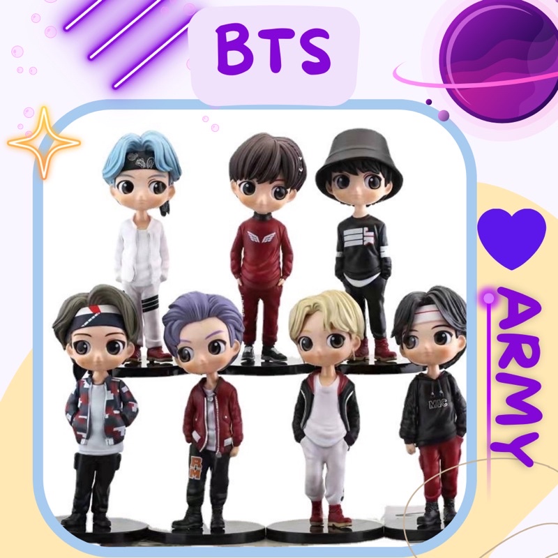 ส่งไว ฟิกเกอร์ โมเดล BTS บีทีเอส วี จองกุก จิน จีมิน เจโฮป ชูก้า อาร์เอ็ม V JK JIN SUGA JHOPE RM JIMIN