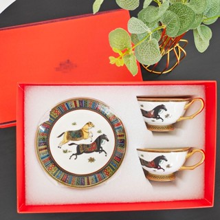 Hermes Classic Matu Coffee Cup Butterfly Bone Porcelain Hand painted Phnom Penh Home Leisure Afternoon Tea Coffee Set Gi