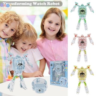 Transformer Robot Watch 3-in-1 นาฬิกาข้อมืออิเล็กทรอนิกส์ ของเล่นสําหรับเด็ก SHOPCYC9346