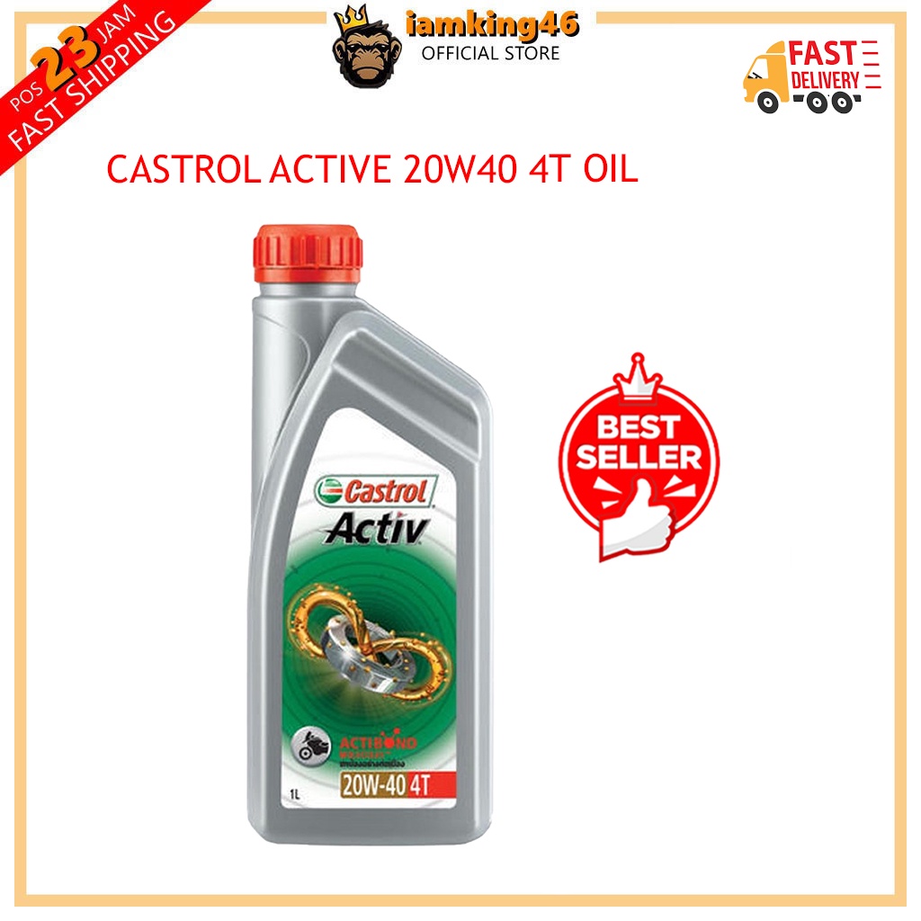 4T CASTROL ACTIVE 20W40 4T OIL