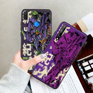 เคสโทรศัพท์มือถือ ซิลิโคนนุ่ม TPU กันกระแทก ลาย Neon Genesis Evangelion สีดํา สําหรับ Huawei Nova 3 3i 3E 4 4E 5 6 7 8 9 10 Pro SE 5i 5T 5Z 8i Y60