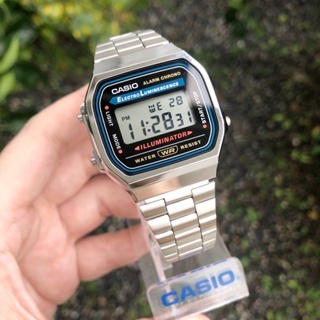 CASIO STANDARD DIGITAL รุ่น A168WA-1 ของแท้ CMG รับประกันศูนย์เซ็นทรัล 1 ปีเต็ม / มีกล่อง / ใบรับประกัน / คู่มือ