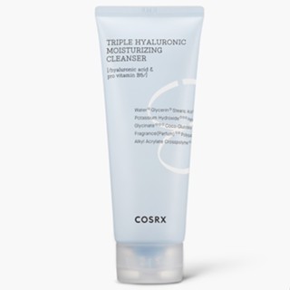 [COSRX] ไฮดเรียมทริปเปิ้ล ไฮยาลูรอนิค มอยส์เจอร์ไรซิ่ง คลีนเซอร์ 150ml