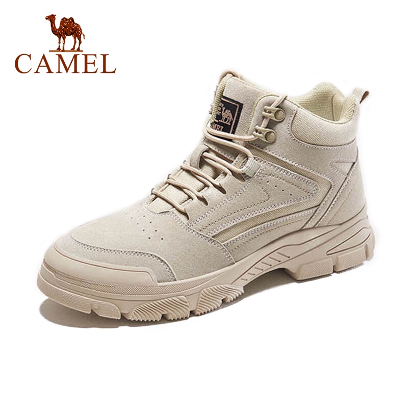 Camel รองเท้าบูท ข้อสูง กันลื่น ให้ความอบอุ่น แฟชั่นฤดูหนาว สําหรับผู้ชาย