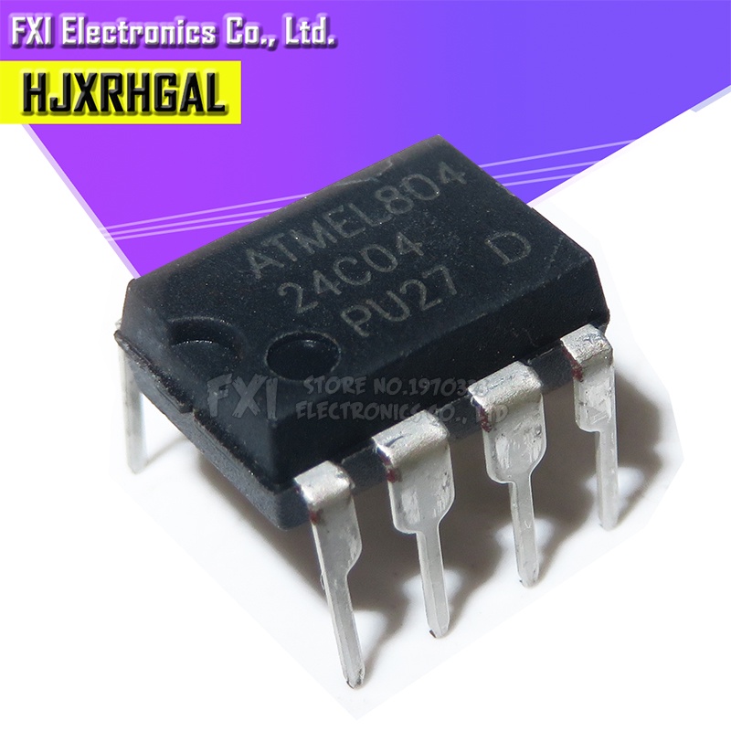 10PCS AT24C04 24C04 DIP8 DIP ใหม่ปลั๊กตรง