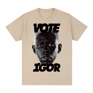 กอล์ฟ Wang Vote IGOR สเก็ต Hip Hop เสื้อยืด Tyler Creator ดอกไม้เด็กแมวเพลงฝ้ายผู้ชาย T เสื้อใหม่ TEE TSHIRT Tops สตรี