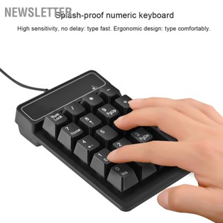 1.5M / 5FT USB Wired 19 Keys Numeric Keypad Number Pad for Windows Laptop Desktop PC