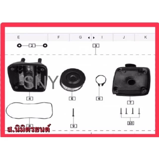 ชุดหม้อกรองอากาศ+ไส้กรองอากาศ,ไส้กรองอากาศแท้ RYUKA CLASSIC-R,FI,Mini
