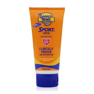 Banana Boat Sport Ultra Sunscreen Lotion Spf 50+ Pa++++ กันแดด สูตรสำหรับการเล่นกีฬากลางแจ้ง กันน้ำ ขนาด 90 ml 12527
