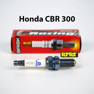 หัวเทียน BRISK PREMIUM LGS (4 เขี้ยว) แกนเงิน Honda CBR 300 (SGL01ROA) รองรับน้ำมันเบนซิน95, แก๊สโซฮอล์ Made in EU