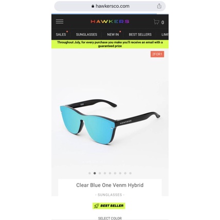 Hawkers Clear Blue One Venm Hybrid ของแท้100%