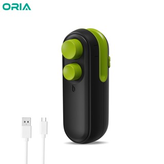 Oria เครื่องซีลถุงพลาสติก แบบชาร์จ USB 2 in 1 สําหรับถนอมอาหาร