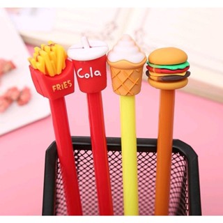 🍦พร้อมส่ง🍟 ปากกาหมึกเจลสีดำ 0.5 mm