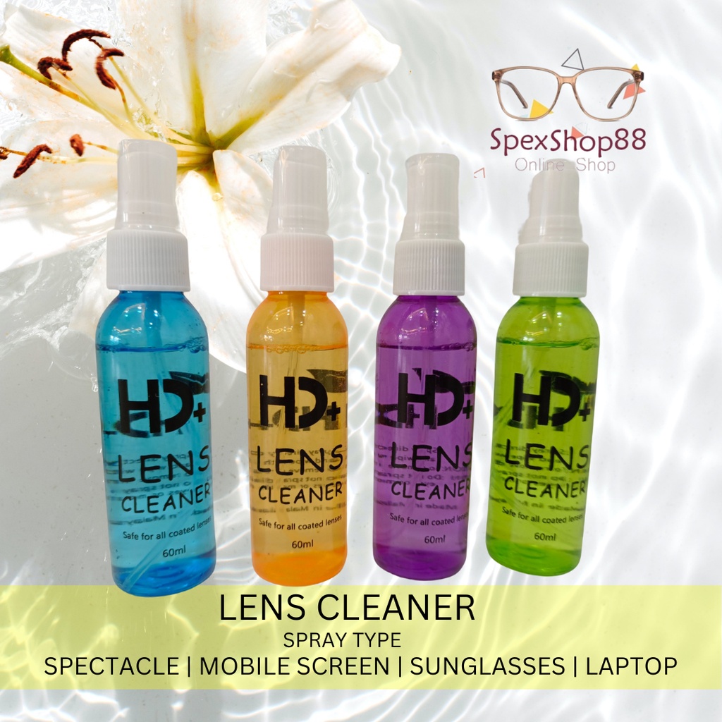 LENS SPRAY CLEANER GLASSES SPECTACLES LAPTOP HANDPHONE SECREEN 60ml 喷雾防水