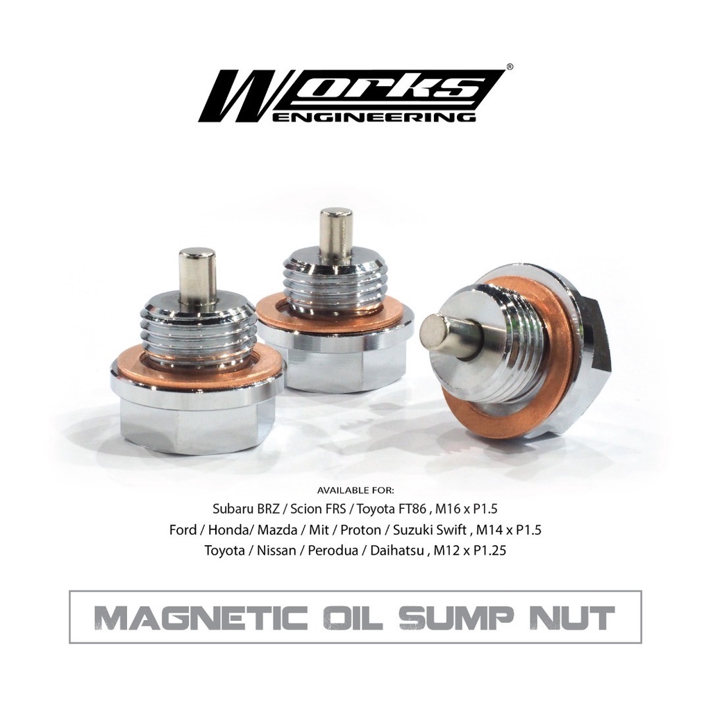 Works Engineering น้ํามันแม่เหล็ก Sump Nut