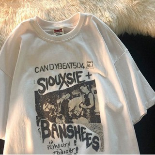 Grunge หญิง T เสื้อ                  &amp;#39;S เสื้อผ้าเสื้อยืดท็อปแบบตัวสั้น Hip-Hop Y2k เสื้อแฟชั่น Vint