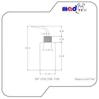 ขวดบีบ ขวดเติมน้ำ สำหรับเติมน้ำในชุดน้ำระบบเปิด PC Water Cooling 250ml..