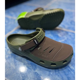 Crocs Yukon Vista Clog รองเท้าลำลองทรงหัวโตรองเท้าผู้ชายไซส์กว้าง