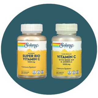 Solaray | วิตามินซี ( Super Bio Vitamin C ) 500, 1000 วิตามินและอาหารเสริม