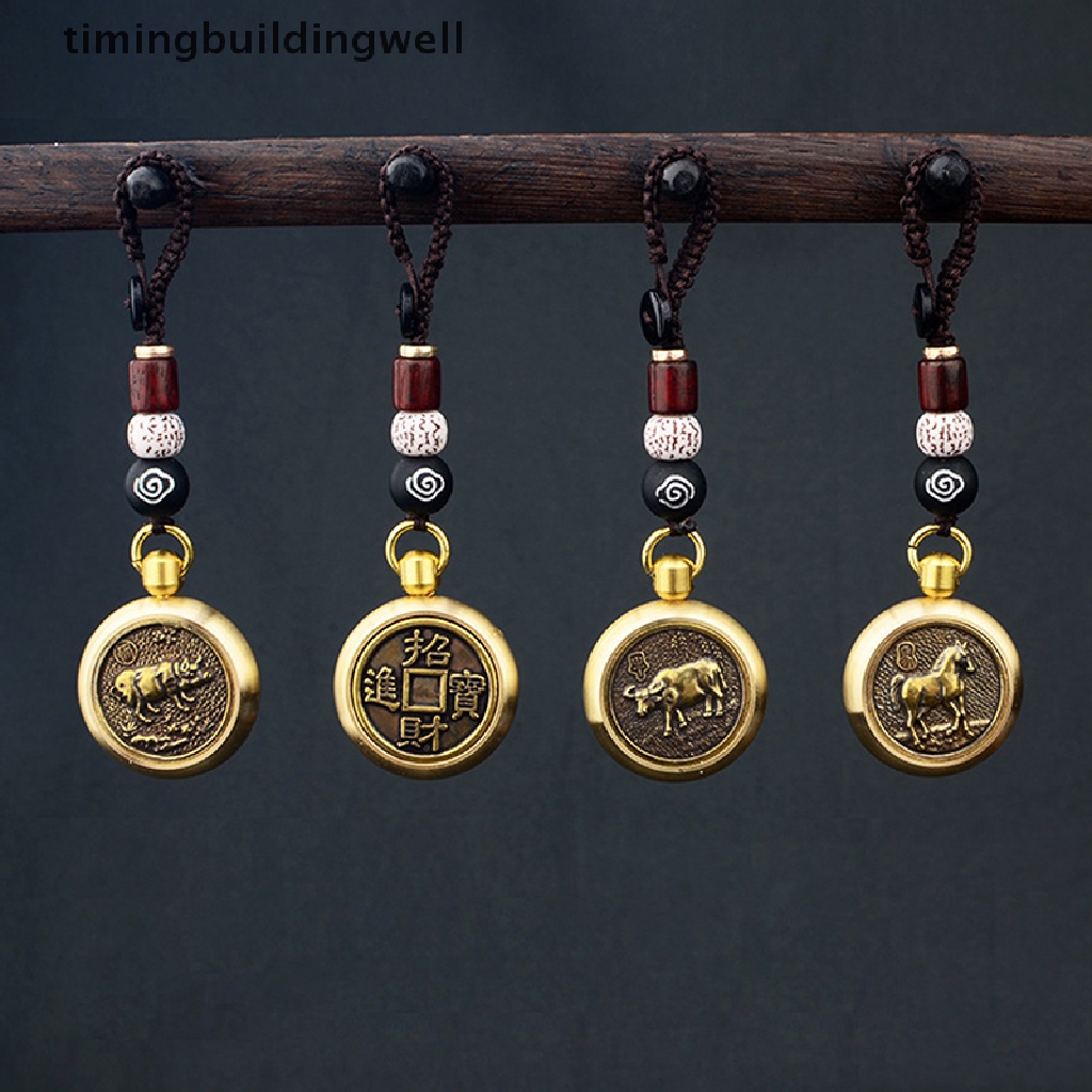 Twth พวงกุญแจ จี้รูปสัตว์ 12 ราศี สไตล์จีน นําโชค QDD #3