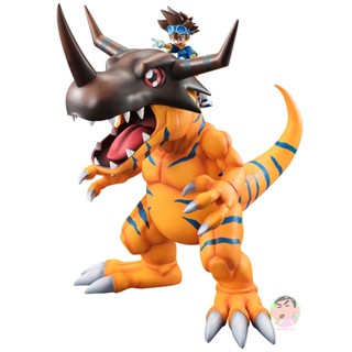 Megahouse GEM Series Digimon Adventure Greymon &amp; Taichi Yagami Figure