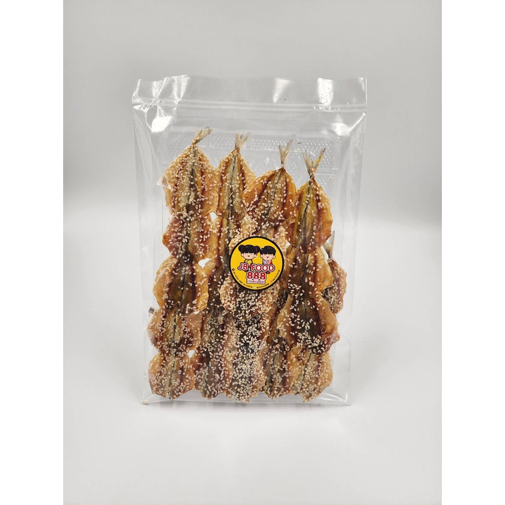 ปลาข้างเหลืองโรยงา รสหวาน กลมกล่อม หอมงา อร่อย ผลิตสดใหม่ จะทอดก็ดีจะย่างก็หอม มีสินค้าพร้อมส่ง - JB