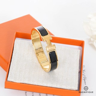 NEW HERMES CLIC CLAC 1 CM PM BLACK GHW