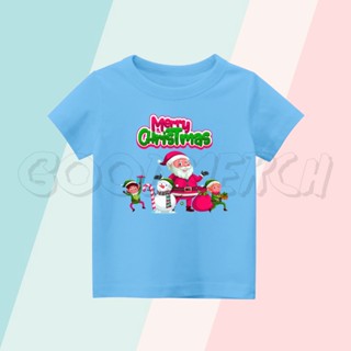 เสื้อยืด พิมพ์ลาย Merry CHRISTMAS SANTA CLAUS