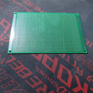 แผ่น PCB 8x12 cm หน้าเดียว FR-4 2.54mm Single Side Prototype PCB Printed Circuit Board