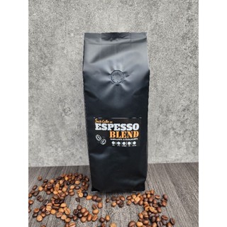 เมล็ดกาแฟคั่ว (Espesso Blend) โรบัสต้า&amp;อาราบิก้า 50%/50% (500กรัม)