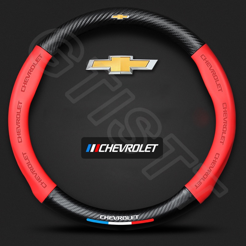 GTISTT หุ้มพวงมาลัยรถยนต์ คาร์บอนไฟเบอร์ ปลอกหุ้มพวงมาลัยรถยนต์ ที่หุ้มพวงมาลัยรถยนต์ หนังหุ้มพวงมาลัยรถยนต์ อุปกรณ์ภายในรถยนต์ สำหรับ Chevrolet Trax Sonic Colorado Trailblazer Optra Orlando Cruze Aveo Captiva Sail - รูปที่ 5